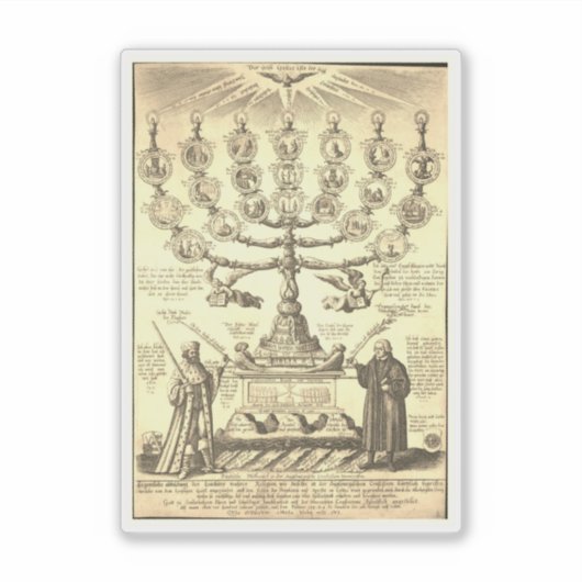 Augsburger Geständnis Aufkleber (Vorderseite)