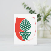 Augsburger Offizielle Wappen Deutschland Heraldry Postkarte (Stehend Vorderseite)
