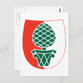 Augsburger Offizielle Wappen Deutschland Heraldry Postkarte (Vorne/Hinten)