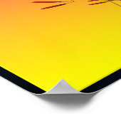 Augur trifft sich mit der Morgensonne. 4x3-Poster Poster (Ecke)