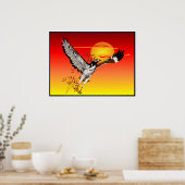 Augur trifft sich mit der Morgensonne. 4x3-Poster Poster (Küche)