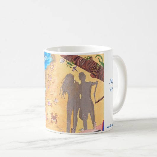 Auguri Amica-Erfahrung das Einssein Kaffeetasse (VorderseiteRechts)