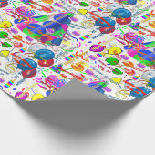 August, 10 Geburtstag Geschenkpapier (Ecke)