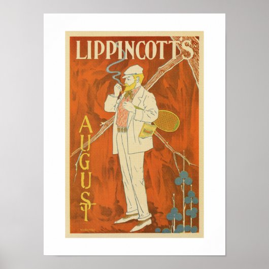 August 1895 Lippincott-Magazin Poster (Vorne)