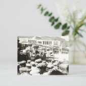 August 1908: Frauen abstimmen Postkarte (Stehend Vorderseite)