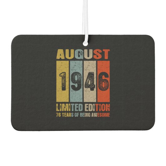 August 1946 Limited Edition Phantastisch Autolufterfrischer (Vorderseite)