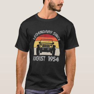 August 1954 Vintag Funny 65. Geburtstagsgeschenk S T-Shirt