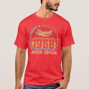August 1968 54. Geburtstag Legendary Phantastisch T-Shirt