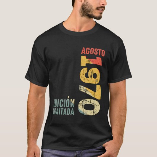 August 1970 1970 1970 1970 T-Shirt (Vorderseite)