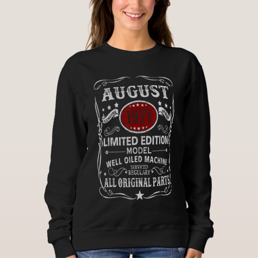 August 1971 Model Well Oiled Machine Sweatshirt (Vorderseite)