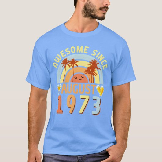 August 1973 Vintage family T-Shirt (Vorderseite)