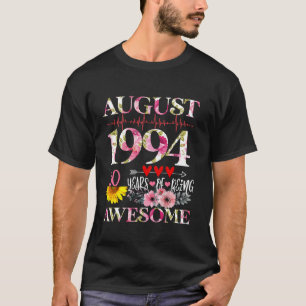 August 1994 Blumenkohl 30. Geburtstag 30 Jahre alt T-Shirt