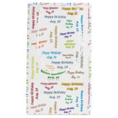 August, 19 Geburtstagsgeschenktasche Kleine Geschenktüte (Vorderseite)