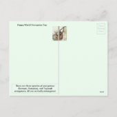 August 19 - Welt-Orangutan-Tag Postkarte (Rückseite)