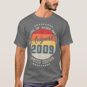 August 2009 13. Geburtstag T-Shirt 13 Jahre alt se