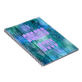 August 2016 Lila Turquoise Month Notebook Notizblock (Rechte Seite)