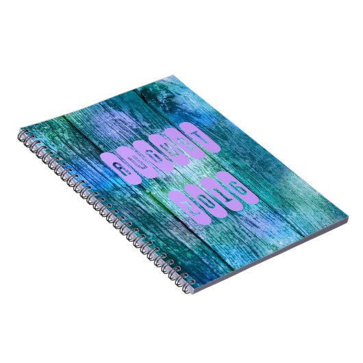 August 2016 Lila Turquoise Month Notebook Notizblock (Rechte Seite)