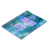 August 2016 Lila Turquoise Month Notebook Notizblock (Linke Seite)