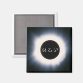 August 2017 Gesamtsolarauskitzel in Schwarz und We Magnet (Vorderseite/Rückseite)