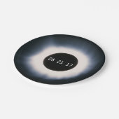 August 2017 Gesamtsolarauskitzel in Schwarz und We Pappteller (Schrägansicht)