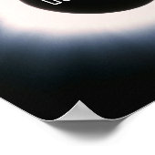 August 2017 Gesamtsolarauskitzel in Schwarz und We Poster (Ecke)