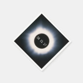 August 2017 Gesamtsolarauskitzel in Schwarz und We Serviette (Ecke)