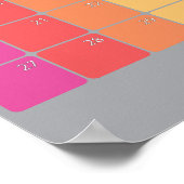 August 2023 Kalendertage des Planers Poster (Ecke)