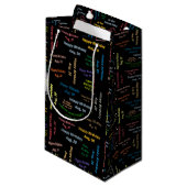 August, 20 Geburtstagsgeschenktasche Kleine Geschenktüte (Vorderseite Schrägansicht)