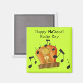 August 20., Nationaler Radiotag Magnet (Vorderseite/Rückseite)