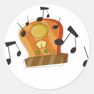 August 20., Nationaler Radiotag Runder Aufkleber