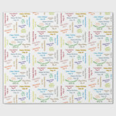 August, 23 Geburtstag Geschenkpapier (Flach)