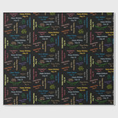 August, 25 Geburtstag Geschenkpapier (Flach)