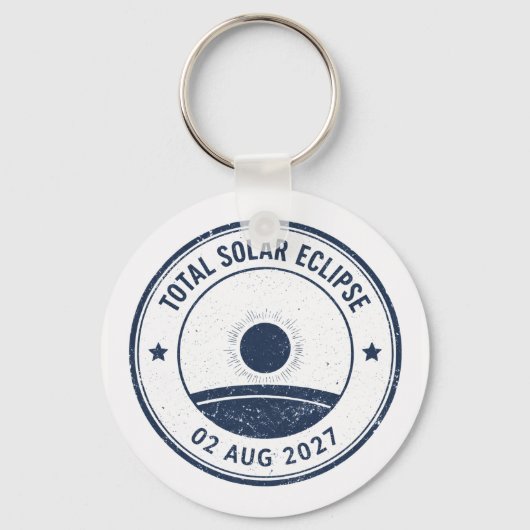 August 2 2027 Solar Eclipse Schlüsselanhänger (Vorderseite)