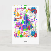 August, 2 Geburtstagskarte geklappt Karte (Rückseite)