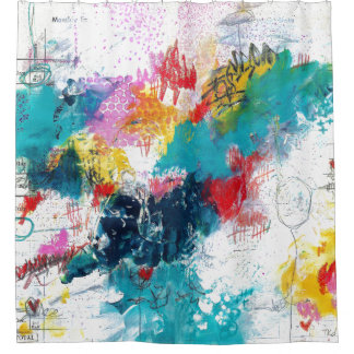 August 2. Hälfte Duschvorhang