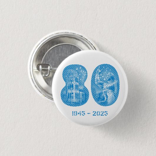 August 5 NYC event 2025 Button - Small 1¼ Inch (Vorne & Hinten)