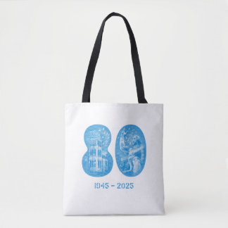August 5 NYC event 2025 Tote (white/black) Tasche