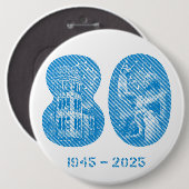 August 5 NYC Veranstaltung 2025 Button - Riesig 6 (Vorne & Hinten)