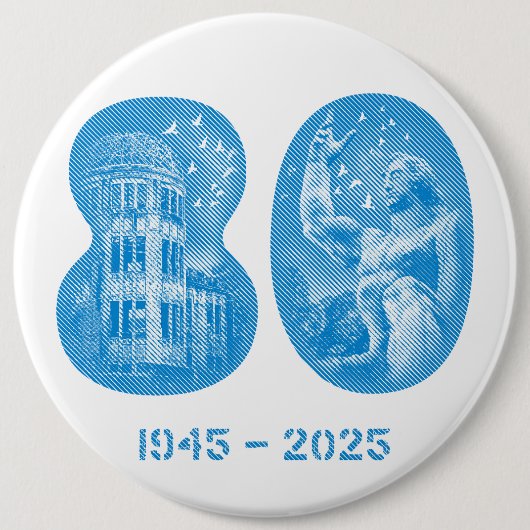 August 5 NYC Veranstaltung 2025 Button - Riesig 6 (Vorderseite)