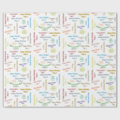 August, 6 Geburtstagsgeschenkpapier Geschenkpapier (Flach)