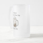 August 6: National Root Beer Float Day Mattglas Bierglas (Vorderseite Links)