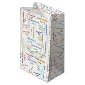August, 7 Geburtstagsgeschenktasche Kleine Geschenktüte (Vorderseite Schrägansicht)