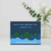 August 7. ist Nationalseefest Postkarte (Stehend Vorderseite)