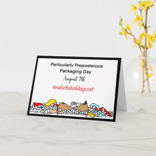 August 7th ist besonders präposterös karte (Gelbe Blume)