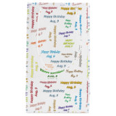 August, 9 Geburtstagsgeschenktasche Kleine Geschenktüte (Vorderseite)