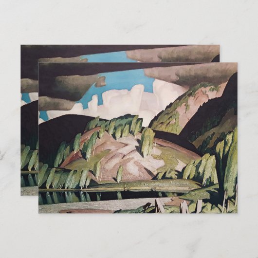 August Algonquin Park Malerei by A J Casson Postkarte (Vorne/Hinten)