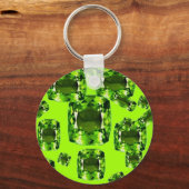 August Babies Birthstone Gems Art Schlüsselanhänger (Vorderseite)