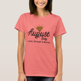 August Baby Birthstone Geburtstag T-Shirt