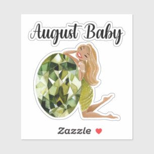 August Baby Geburtstagsaufkleber Aufkleber