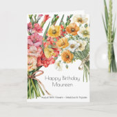 August Birth Flower Birthday Card | Gladiolus Karte (Vorderseite)